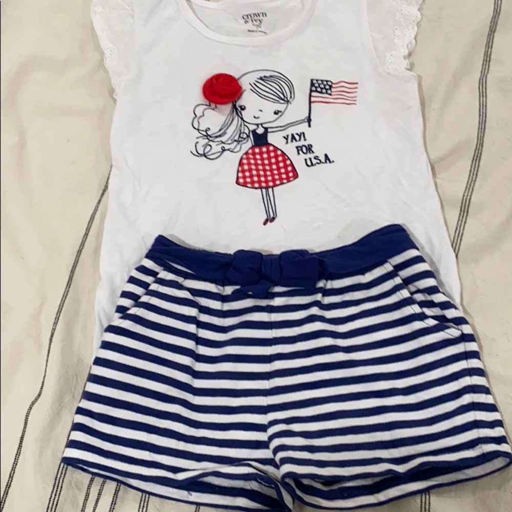Girls Crown & Ivy Outfit Size 6/7